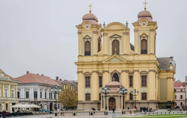 Timisoara Romania October 2016 Roman Catholic Cathedral Center Timisoara — Stock Photo, Image