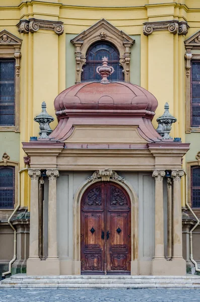 Timisoara Romania October 2016 Roman Catholic Cathedral Center Timisoara — Foto de Stock