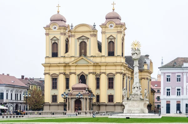 Timisoara Romania October 2016 Roman Catholic Cathedral Center Timisoara — Foto de Stock