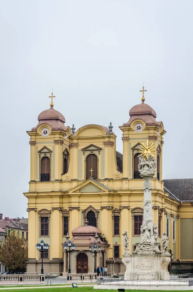 Timisoara Romania October 2016 Roman Catholic Cathedral Center Timisoara — Foto de Stock