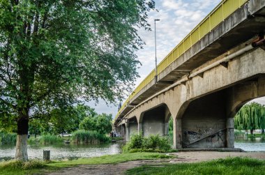Srbobran is a town in Serbia. A panoramic view of the main street in the town of Srbobran. Novi Sad, Serbia. A bridge in the Vojvodina village of Srbobran on the river Krivaja.