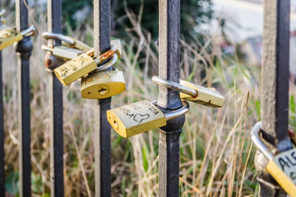 Petrovaradin Fortress Padlocks Love Fence — Photo