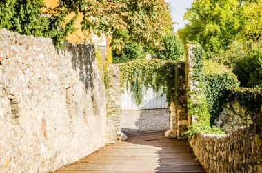 Pecs, Hungary - October 06, 2018: The Barbican, the 15th century bastion in Pecs, Hungary.