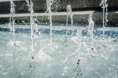 Pecs, Hungary - October 06, 2018: The fountain in the city park Pecs, Hungary