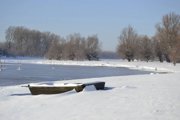 Panorámás Kilátás Nemzeti Parkra Kilátás Nemzeti Park Télen Borított Jég — Stock Fotó