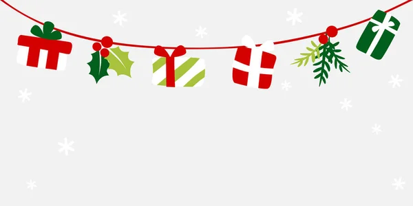 Karácsonyi Ajándék Bütykölés Színes — Stock Vector