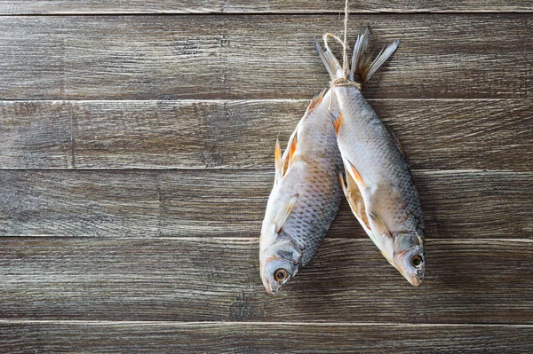 Freshly Caught Sea Small Fish Plate Gray Concrete Background Copy — Stock Photo, Image