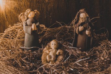 Doğum sahnesi. Geleneksel Noel sahnesi