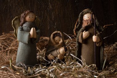 Doğum sahnesi. Geleneksel Noel sahnesi