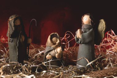 Doğum sahnesi. Geleneksel Noel sahnesi