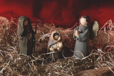 Doğum sahnesi. Geleneksel Noel sahnesi