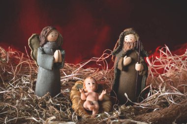 Doğum sahnesi. Geleneksel Noel sahnesi
