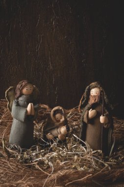 Doğum sahnesi. Geleneksel Noel sahnesi