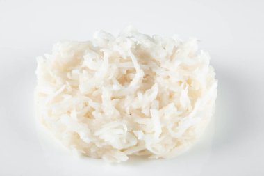 Hindistan Cevizi Şekeri Beyaz Arkaplanda İzole Edildi