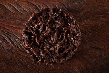 Cocada Hindistan cevizi Şekeri Kırsal Ahşap Arkaplan.