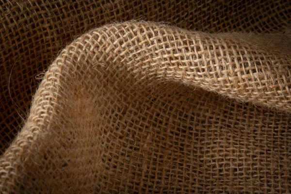米色黄麻纤维质感背景 — 图库照片
