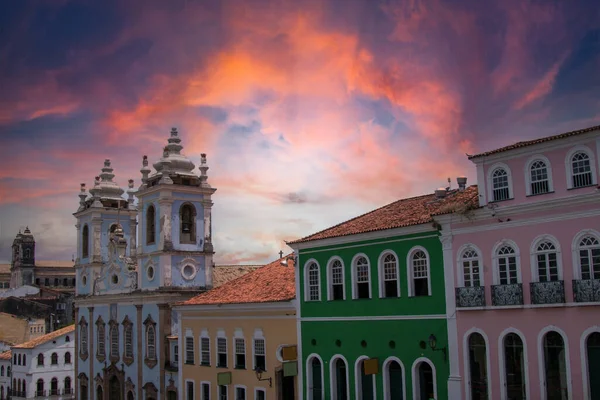 Pelourinho Historyczne Centrum Miasta Salvador Bahia Brazylia — Zdjęcie stockowe