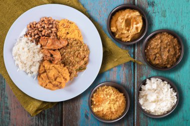 Caruru geleneksel Afro-Brezilya yemekleri Bahia 'nın tipik