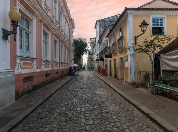 Starożytne Ulice Pelourinho Mieście Salvador Bahia Brazylia — Zdjęcie stockowe