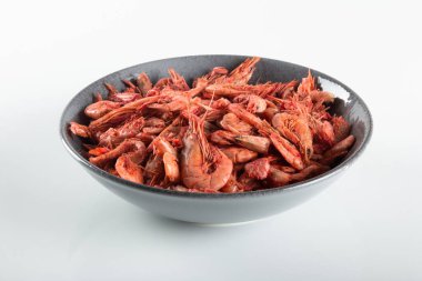 Dry shrimp. Ingredient of Caruru traditional Afro-Brazilian food.