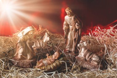 Doğum sahnesi. Geleneksel Noel sahnesi