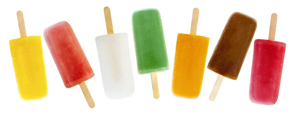 Icing ice cream in different color and taste