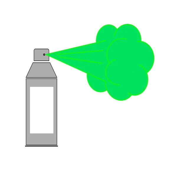 Green Exhaust Aerosol — 스톡 사진