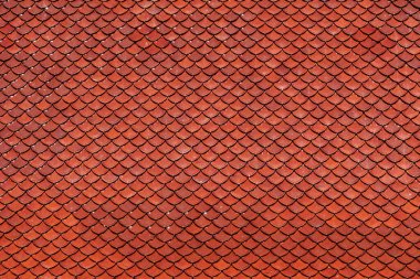 Arka plan ve çatı kiremit rengi turuncu karışımı kırmızı renk. Yaprak şekli Tayland stilinde kullanılacak.