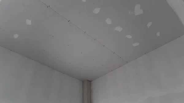 Plafond Maison Qui Commencé Être Construit Construction Décoration Bâtiments Dans — Photo