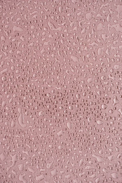 Krople Rozbryzgu Neutralnym Różowym Tle Minimalistyczny Szablon Piękna — Zdjęcie stockowe