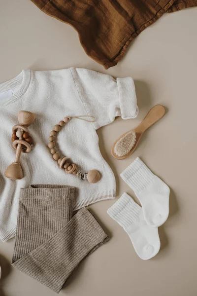 Ropa Linda Hygge Pastel Accesorios Para Bebé Recién Nacido Manta —  Fotos de Stock