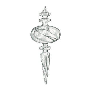 Suluboya Noel kristal küresi dekoru elle boyanmış klitoris