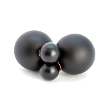 Güzel küçük altın takı süslemeleri beyaz arka plan üzerinde izole fotoğraf