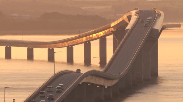Okinawa Japonsko Října 2021 Most Irabu Nejdelší Bezplatný Most Japonsku — Stock video