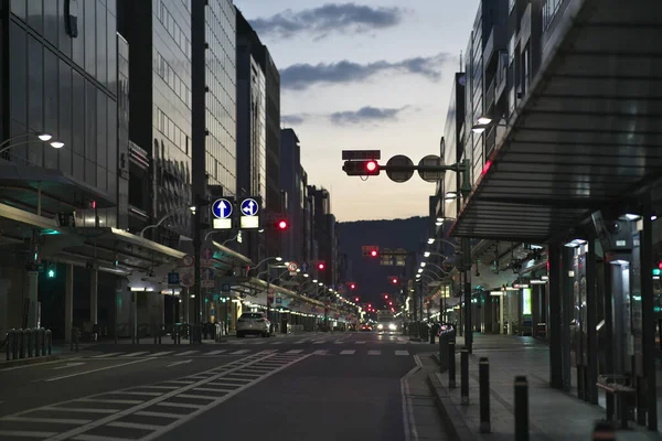 Кіото Японія Листопада 2021 Року Вулиці Шіхо Кіото Японія Рано — стокове фото