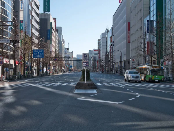 Tokio Japan Februar 2022 Östlich Von Shinjuku Sonntagmorgen — Stockfoto