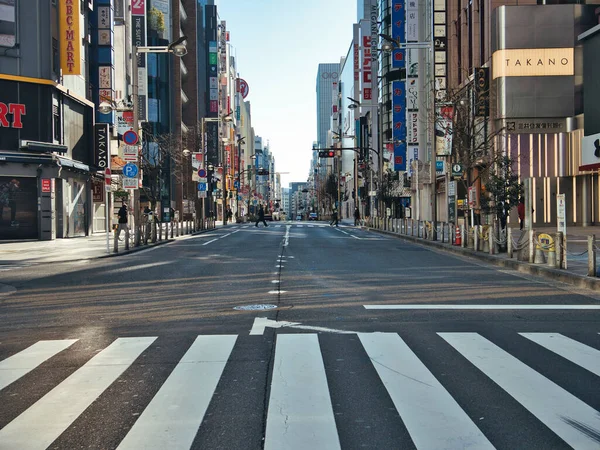 Tokio Japan Februar 2022 Östlich Von Shinjuku Sonntagmorgen — Stockfoto