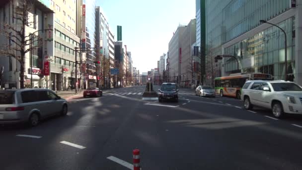 Tóquio Japão Fevereiro 2022 Yasukuni Street Área Shinjuku Tóquio Manhã — Vídeo de Stock