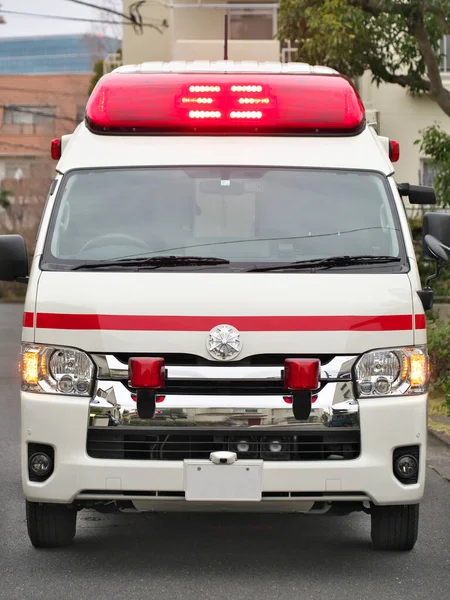 Tokyo Japan March 2022 Front Ambulance Japan — Stock Photo, Image