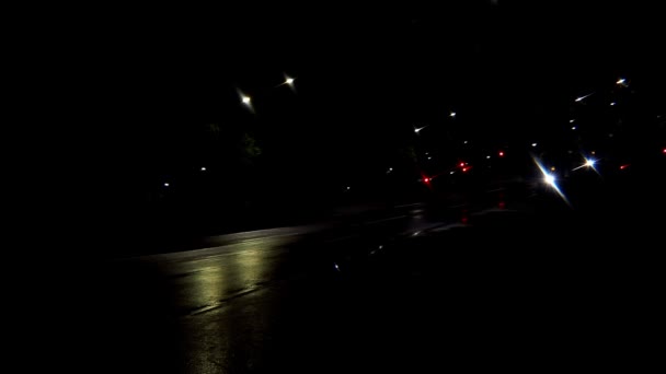 Tokyo Japan May 2022 Traffic Rainy Night Parallel Effect Filter — Stok video