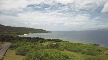 Okinawa,Japan - July 1, 2022: Beautiful landscape of Uganzaki in Ishigaki island, Okinawa, Japan