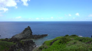Okinawa,Japan - July 1, 2022: Beautiful landscape of Uganzaki in Ishigaki island, Okinawa, Japan