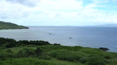 Okinawa,Japan - July 1, 2022: Beautiful landscape of Uganzaki in Ishigaki island, Okinawa, Japan