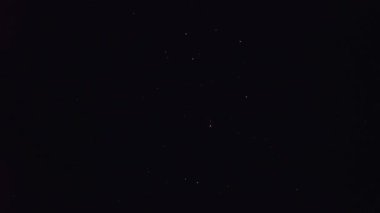 Tokyo,Japan - August 11, 2022: (2 times speed) Pleiades or M45 or seven sisters or Subaru recorded at 4AM on August 11, 2022