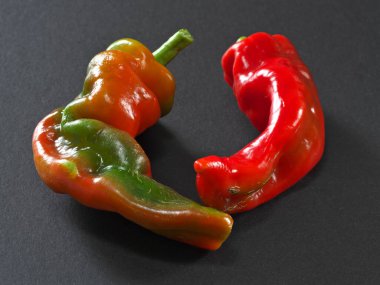 Tokyo,Japan - September 8, 2022: Closeup of long sweet peppers