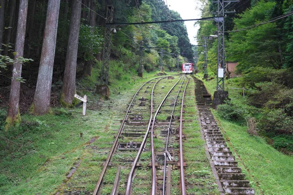 2022 Abt 스위치를 선로용 깔때기나 케이블 철도의 시스템 — 스톡 사진