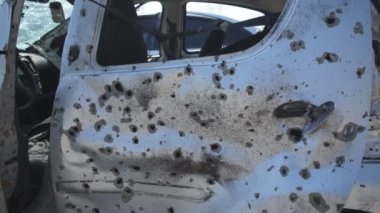 Bucha, Ukrayna, Rusya-Ukrayna savaşı sırasında Rus ordusunun bombardımanı sonucu yıkım