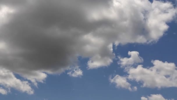 Timelapse Nubes Movimiento Rápido Rápido Movimiento Cambio Forma Nubes Contra — Vídeos de Stock
