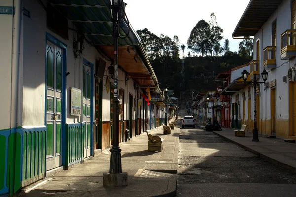 Salento Kolumbien Juli 2021 Die Wunderschöne Calle Real Und Die — Stockfoto