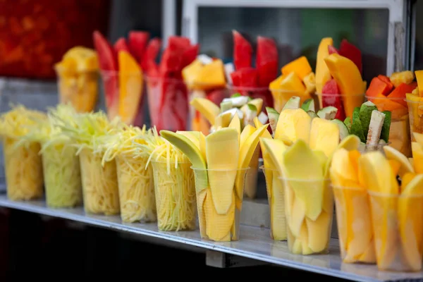 Straßenverkauf Von Mango Und Anderen Früchten Den Schönen Straßen Von — Stockfoto